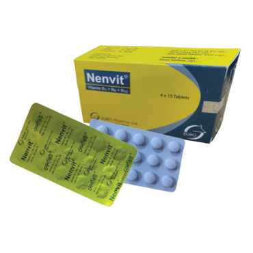 Tablet Nenvit 100mg+200mg+200mcg (60pcs)